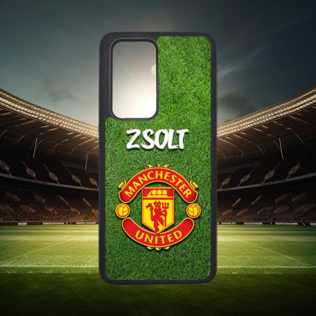 S vlastným menom - Manchester United logó - Huawei obal 