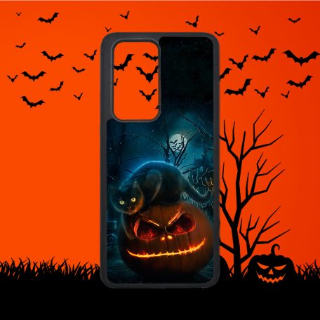 Halloween - Čierna mačka - Huawei obal 