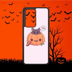 Halloween - Roztomilá mačacia tekvica - Huawei obal 