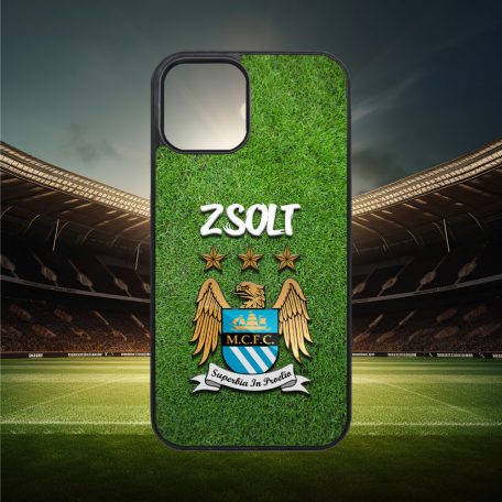 S vlastným menom - Manchester City logo - iPhone obal 