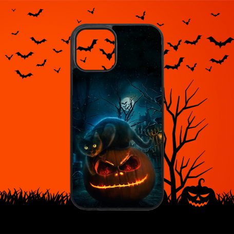 Halloween - Čierna mačka - iPhone obal 