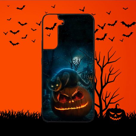 Halloween - Čierna mačka - Samsung obal